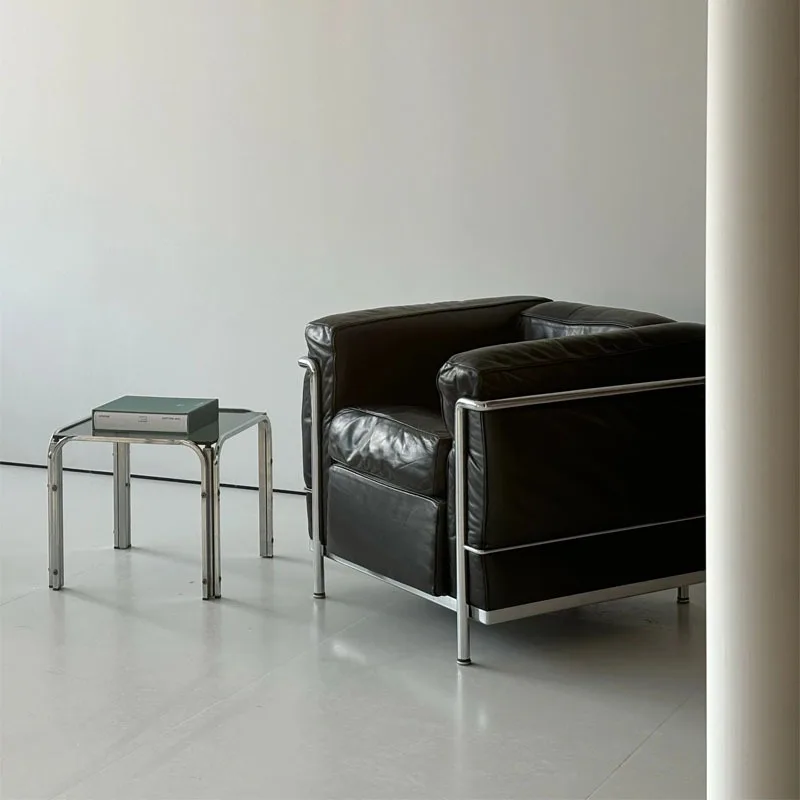 Vintage LC3 single sofa chair medieval, Bauhaus balcony Internet celebrity leisure chair