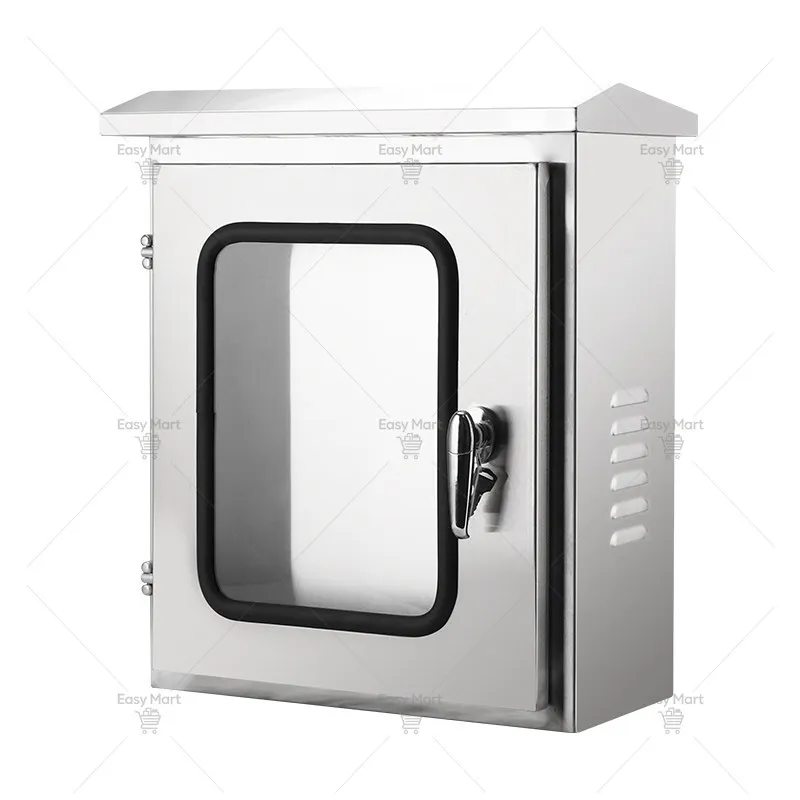 304 stainless steel column distribution box outdoor waterproof and rainproof floor-to-ceiling distribution cabinet socket