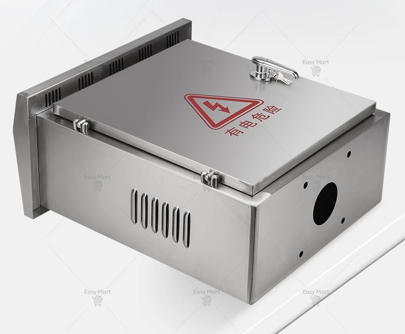 304 stainless steel column distribution box outdoor waterproof and rainproof floor-to-ceiling distribution cabinet socket