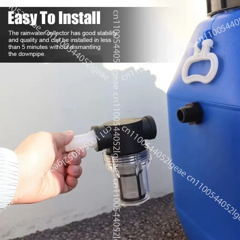 Rain Catcher Rain Barrel Diverter Rainwater Collection System 1 Set 75Mm Flex Hose Durable Sealing Rubber Ring Durable