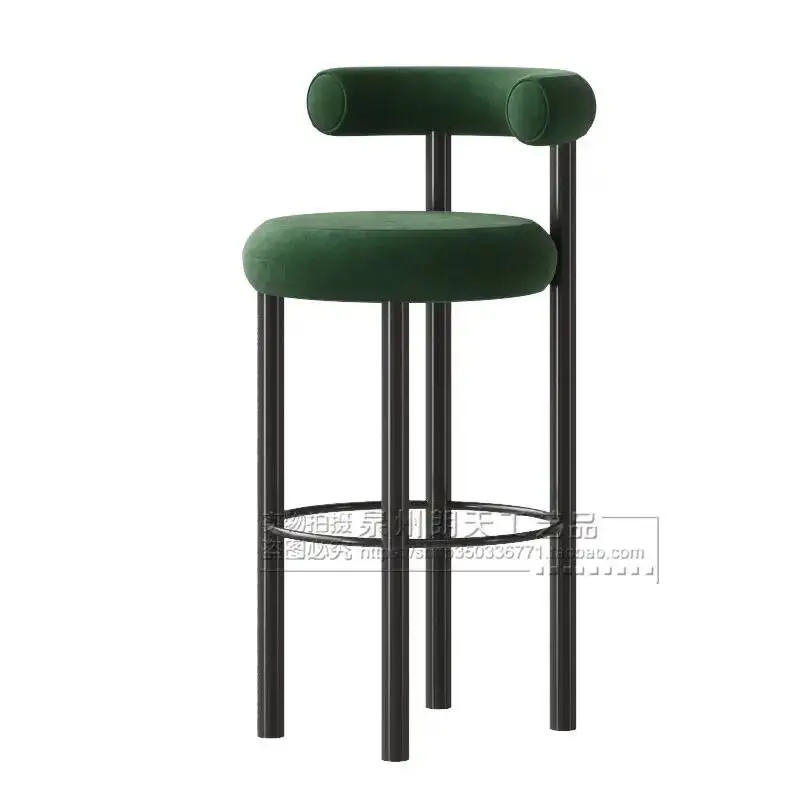 Metal Room Cadeira Height Luxury Relaxing Restaurant Living Soft Barstools Comfortable Vanity Bar Garden Furniture Stools Sets