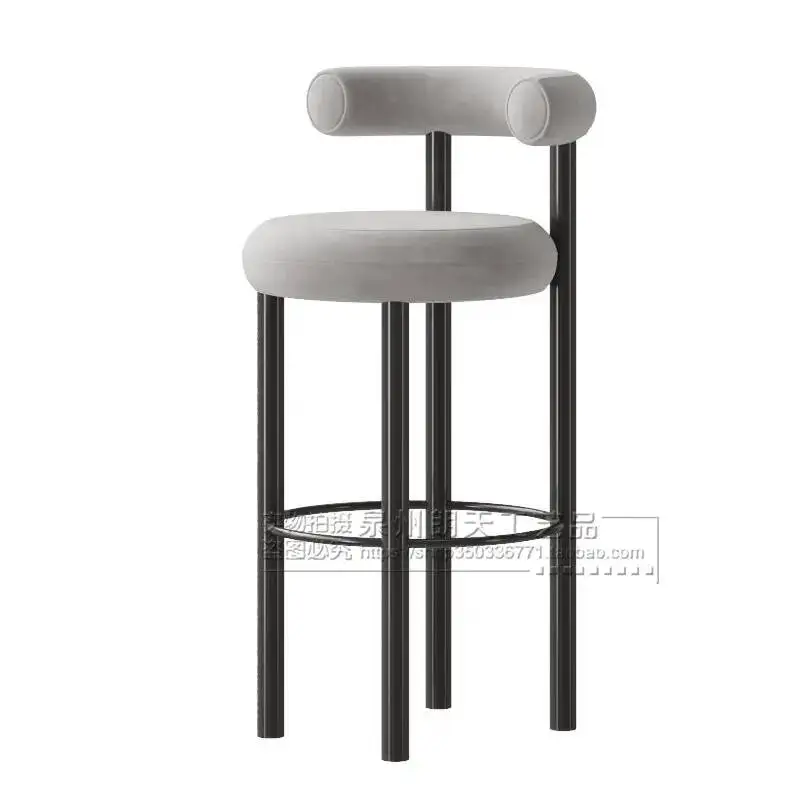 Metal Room Cadeira Height Luxury Relaxing Restaurant Living Soft Barstools Comfortable Vanity Bar Garden Furniture Stools Sets