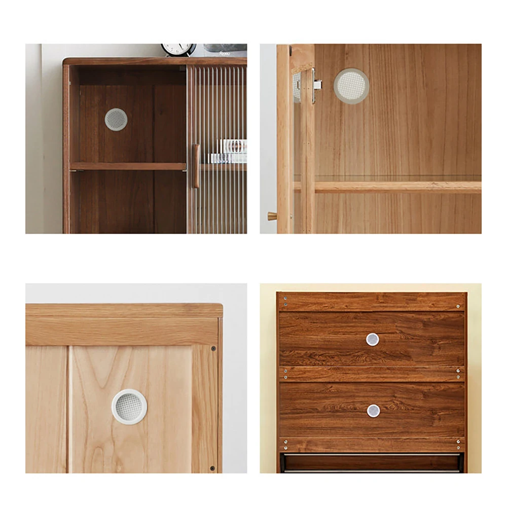 10/100Pcs Wardrobe Cabinet Air Vent Decorative Cover Durable Ventilator Grille Hole Ornaments Furniture Accessories