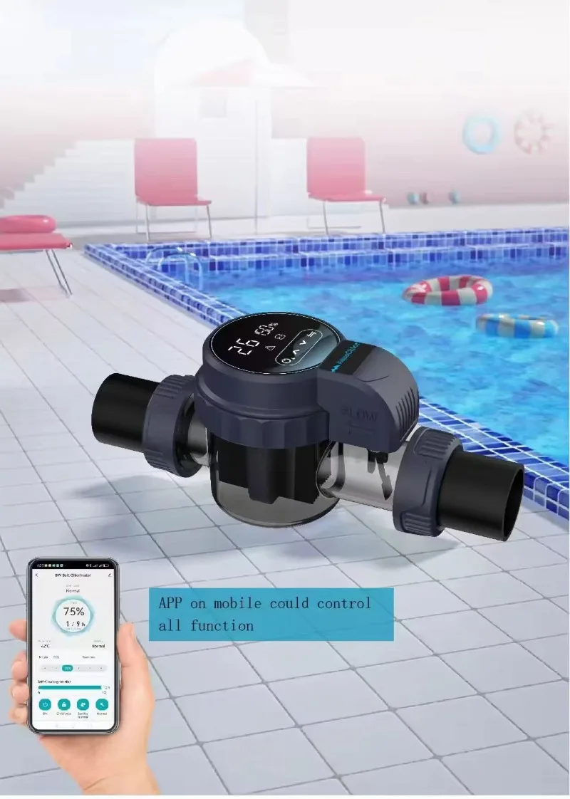 6G 8G 12G 16G 20 25G WIFI Control Salt Chlorine Generator Swimming Pool Salt Water Electrolysis App Control with