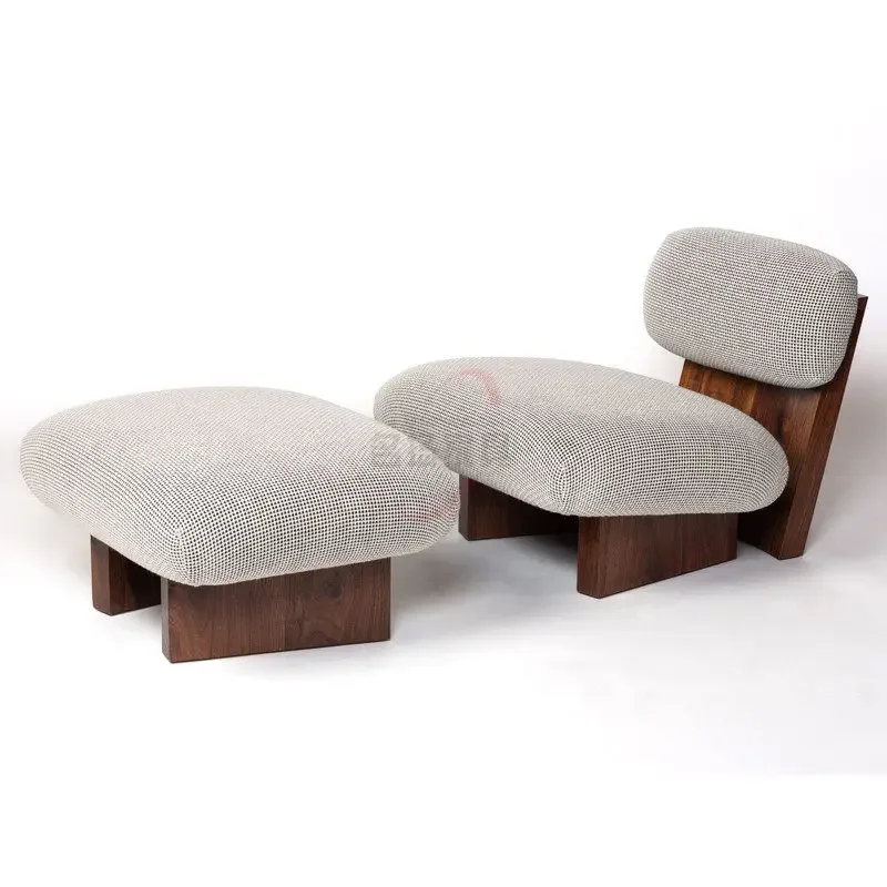 Nordic Living Room Hotel Clubhouse Lamb Fleece Leisure Chair Simple Single Sofa ChairTJ
