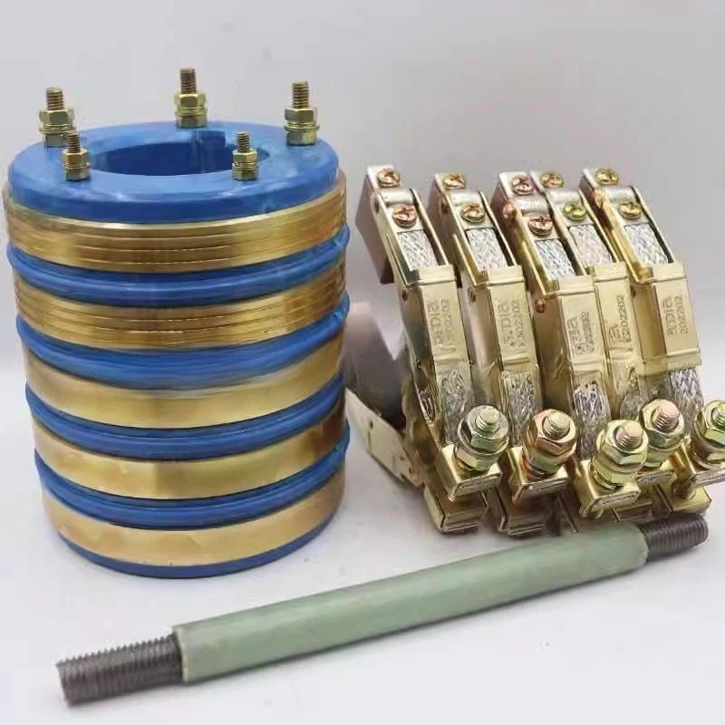 5-Way collector ring Conductive ring Inner diameter 50 55 60 65 Outer diameter 110 High 130 Carbon brush 12.5 * 32