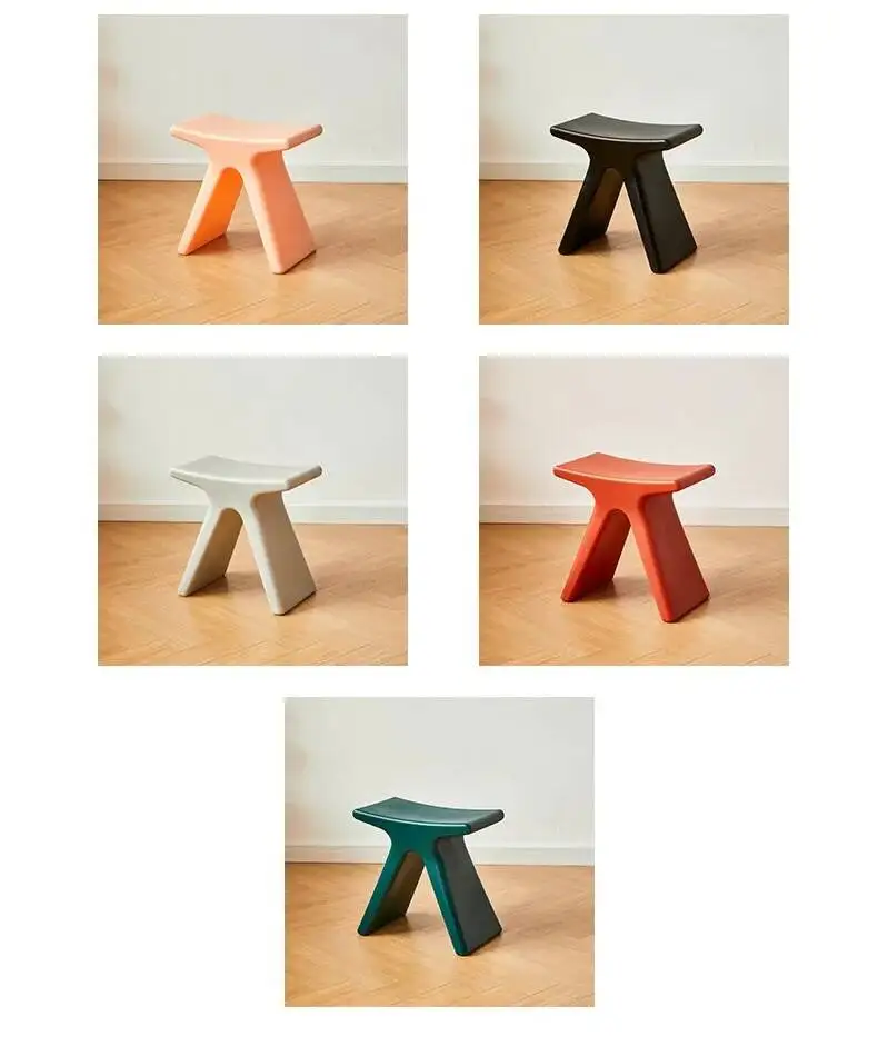 Home Entrance Shoe Changing Stool Creative Living Room Butterfly Small Bench Modern Simple Plastic Nordic Dressing Low Stools