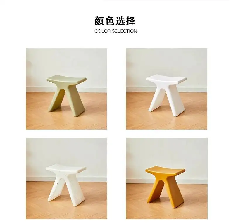 Home Entrance Shoe Changing Stool Creative Living Room Butterfly Small Bench Modern Simple Plastic Nordic Dressing Low Stools