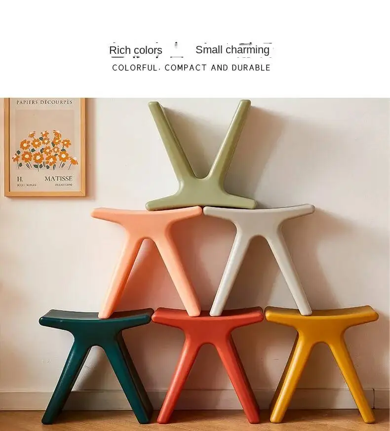 Home Entrance Shoe Changing Stool Creative Living Room Butterfly Small Bench Modern Simple Plastic Nordic Dressing Low Stools