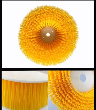 Photovoltaic Panel Cleaning Brush Diameter 350MM Bristles 55mm Length Solar Panel Billboard Power Electric Disc Nylon Glass Wall