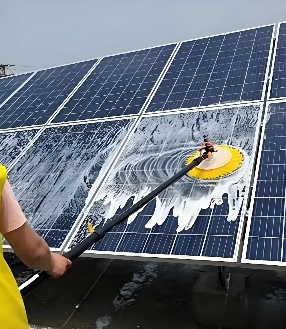 Photovoltaic Panel Cleaning Brush Diameter 350MM Bristles 55mm Length Solar Panel Billboard Power Electric Disc Nylon Glass Wall