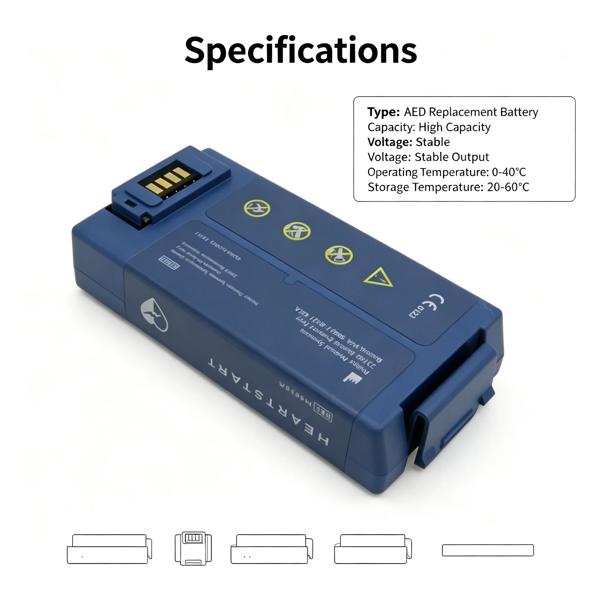New HS1 FRX Defibrillator M5066A M5067A M5068A M5070A Battery