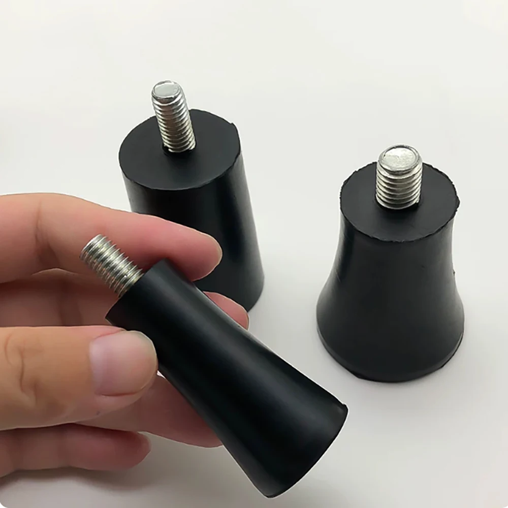 2-20Pcs Rubber Adjustable Feet Pad M6 M8 M10 With Screw Table Chair Balck Leveling Foot Pad Furniture Leg Anti-shock Protection
