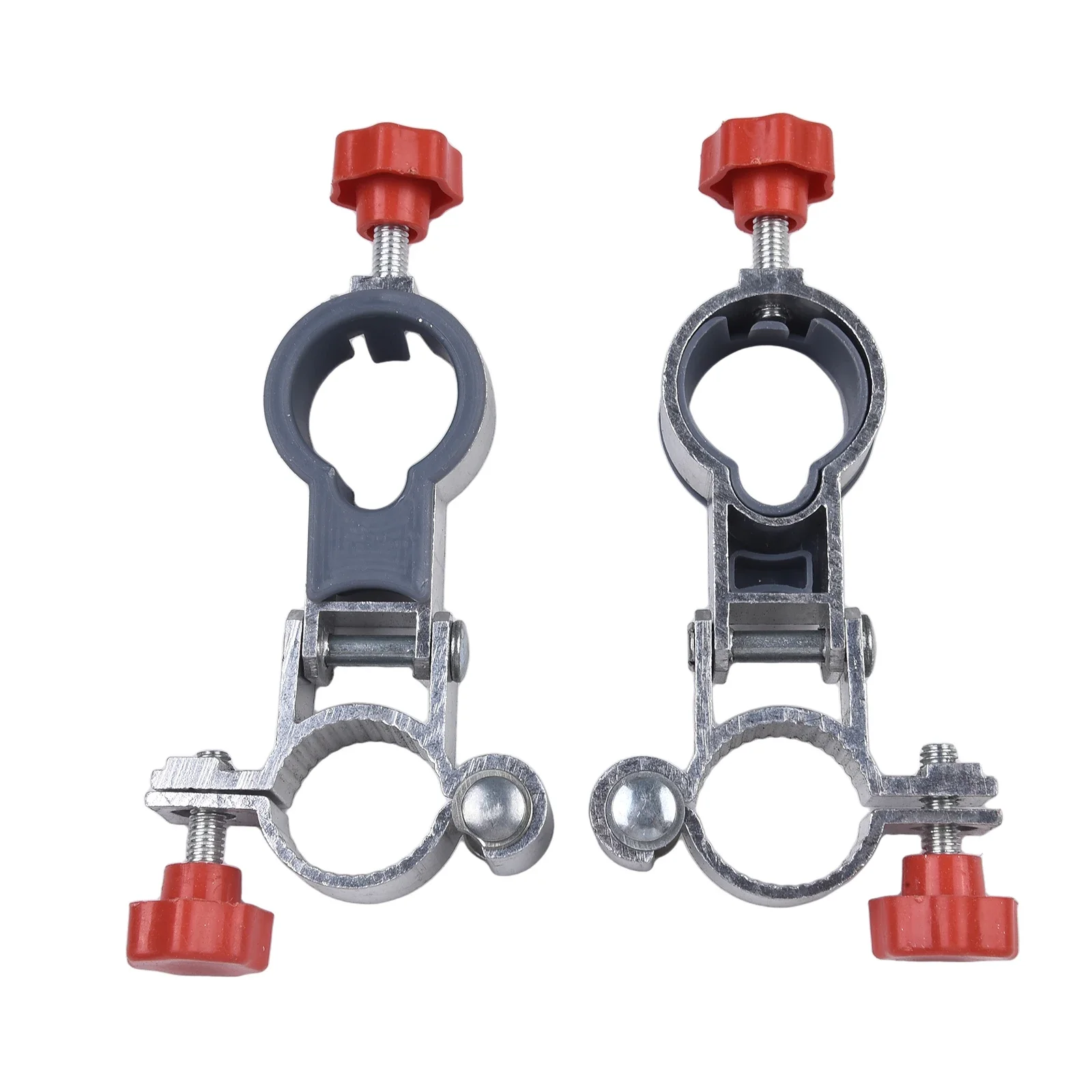 Aluminum Clip On Mount For Umbrella 2 Pcs For Garden Chair Parasol Support On Outdoor Patio Balcony Deck Applications