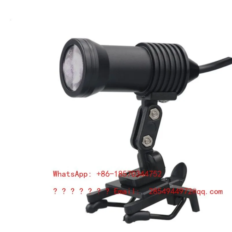 Magnifying Glass Headlight 5W Spotlight White and Yellow Two-color Brightness Adjustable