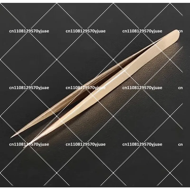 Precision Brass Tweezers Non-Magnetic Fine Point Tips for Watch Repair Tools