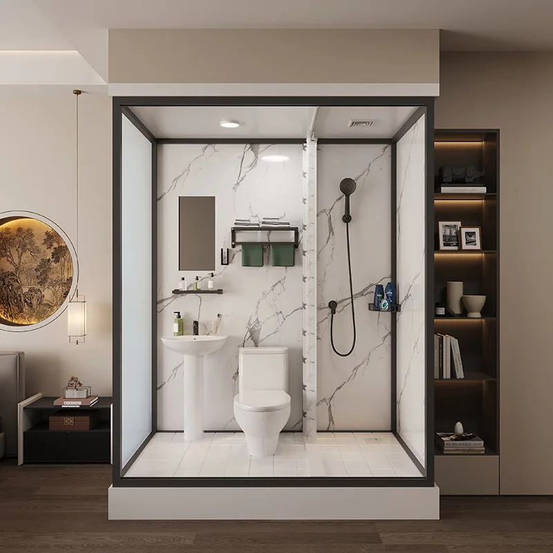 Integral shower room Integrated toilet Dry and wet separation bathroom Household indoor bath room Independent shower toilet room