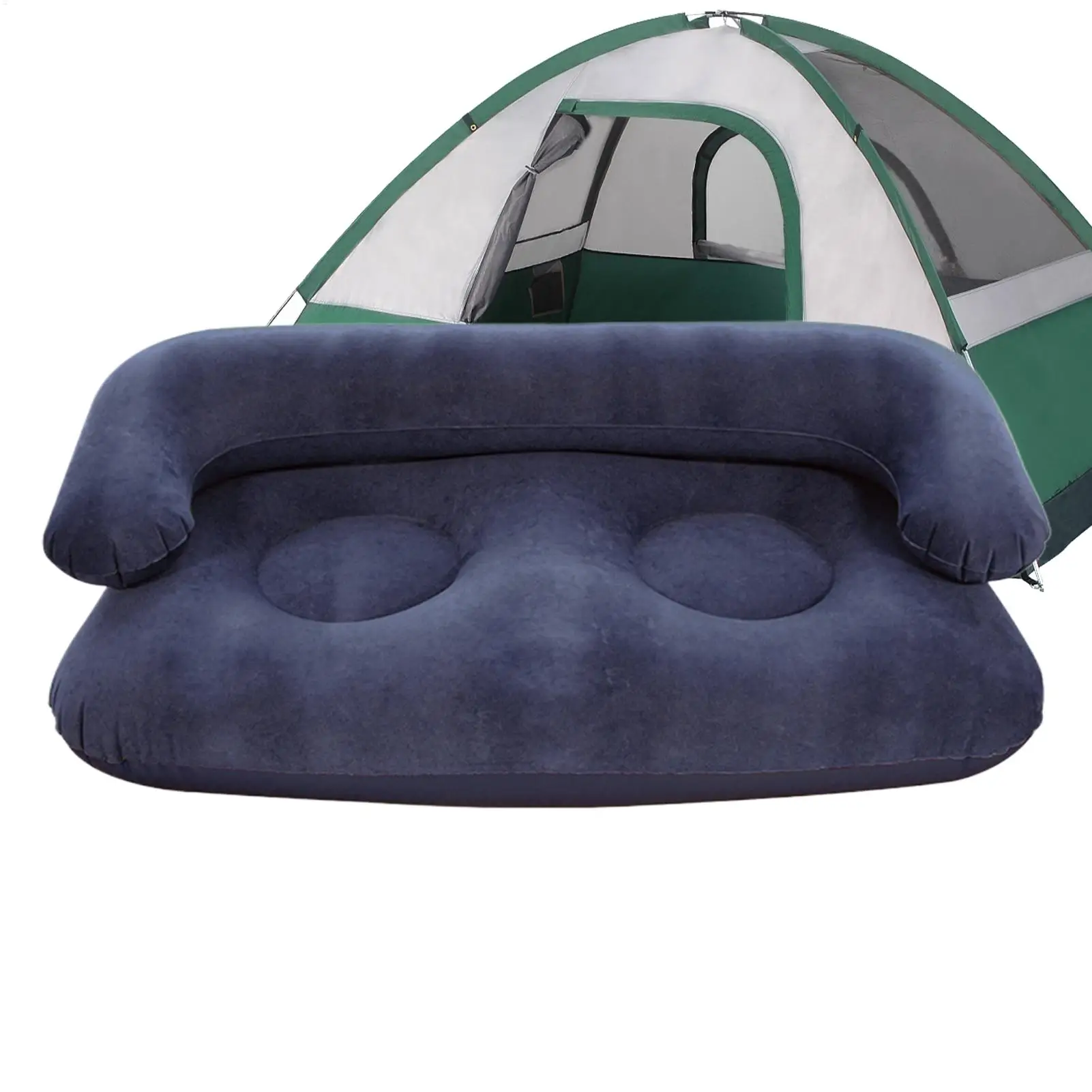 Double Inflatable Air Sofa Two-Seater Lazy Couch Heavy Duty Leak Proof Inflatable Lounge Furniture Indoor Outdoor Camping