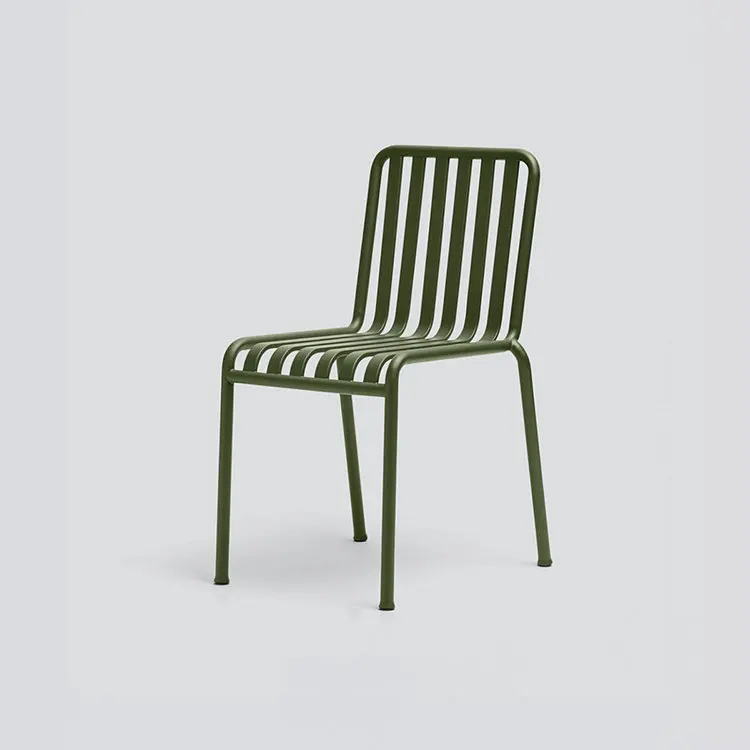 Outdoor Metal Patio Furniture Powder Coated Garden Chair Bench Table Modern Balcony Cafe Resort Furniture Collection