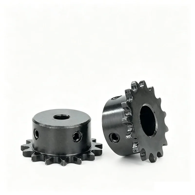 04C Chain Sprocket Wheel 45# Steel 9~40 Teeth Chain Drive Sprocket Wheel Bore 5/6/6.35/8/10/12/12.7/15/16/17/18/19/20mm