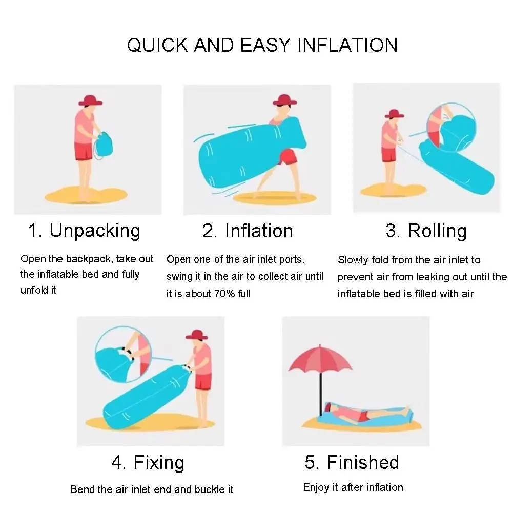 Erwachsene Luftsofa Kinder Fast Infaltable Air Sofa Bed Good Quality Sleeping Bag Inflatable Air Bag Lazy bag Beach Sofa 240*70