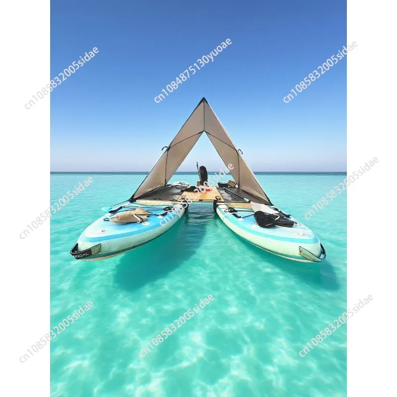 Paddle Board Splicing Frame Two In One Combination Catamaran Connector Kit For Water Sports Stand Up Paddling Outdoor Adventure