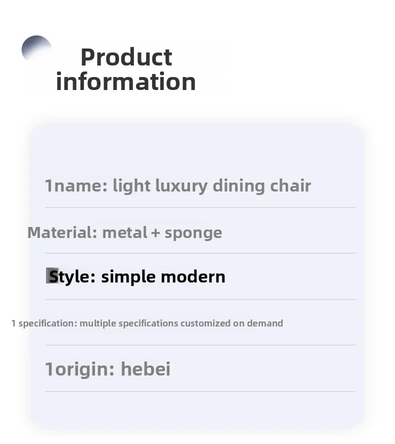 Home Dining ChairModern Simple Negotiation Chair Living Room Armrest Chair Kitchen Backrest Stool Hotel Dining Chairs