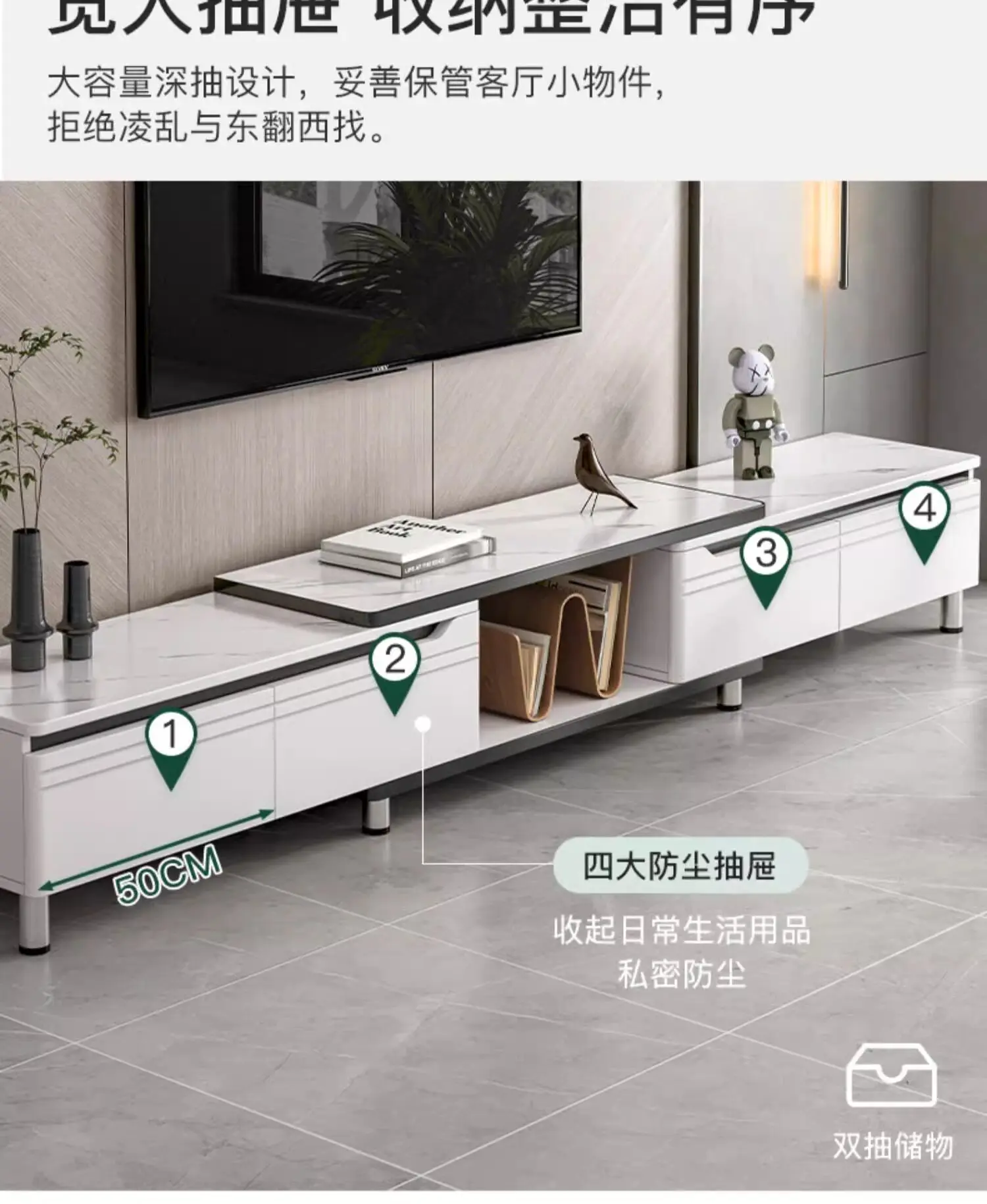 Center Nordic Tv Stands Living Room Coffee Luxury Display Modern Cabinets Tv Table Organizer Storage Muebles Trendy Furniture