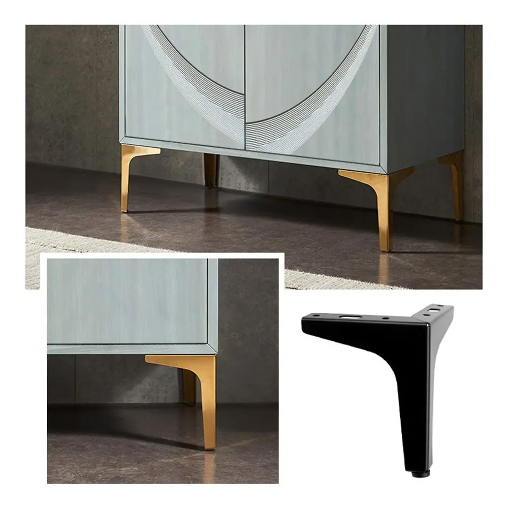 Metal Furniture Legs Triangle Wear-resistant Cabinet Legs Replacement Anti Scratch Cupboard Sofa Chair Feet