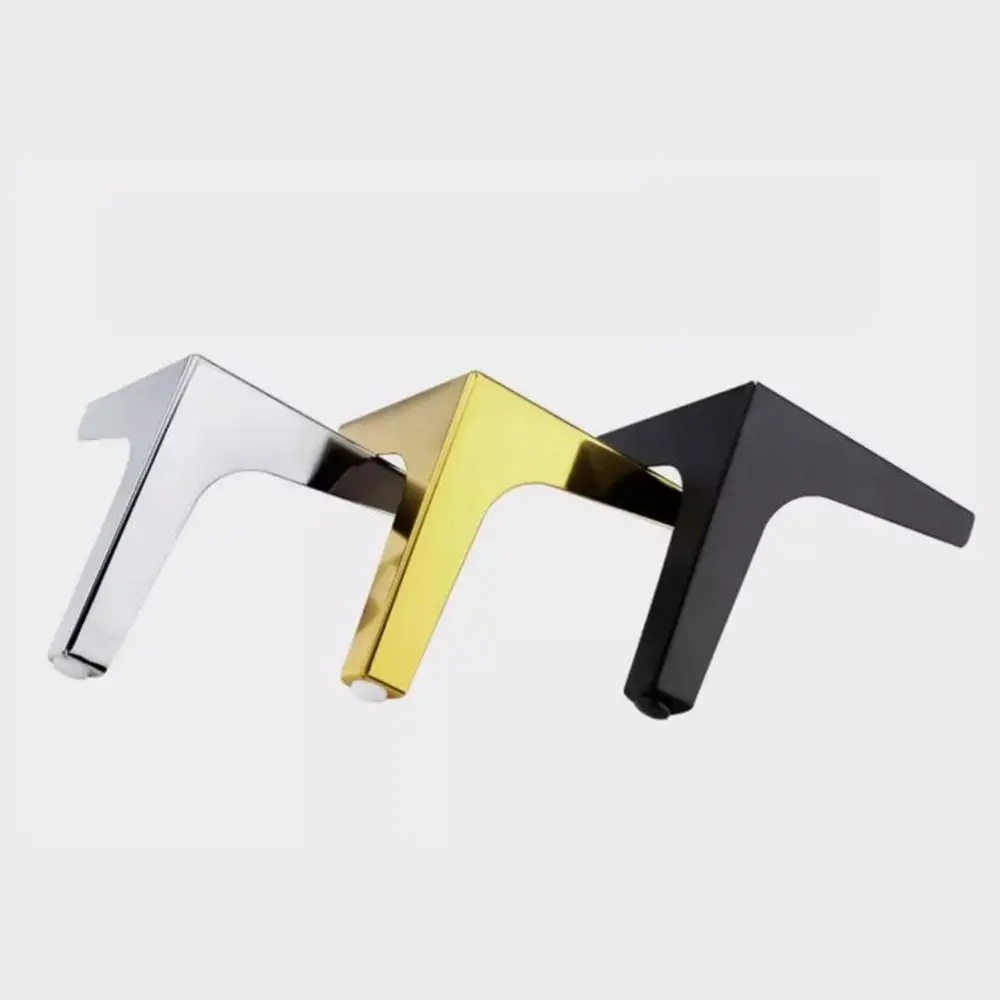 Metal Furniture Legs Triangle Wear-resistant Cabinet Legs Replacement Anti Scratch Cupboard Sofa Chair Feet