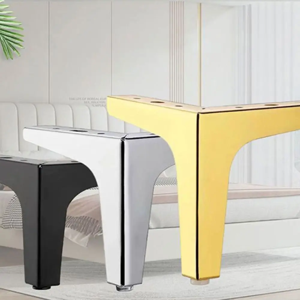 Metal Furniture Legs Triangle Wear-resistant Cabinet Legs Replacement Anti Scratch Cupboard Sofa Chair Feet