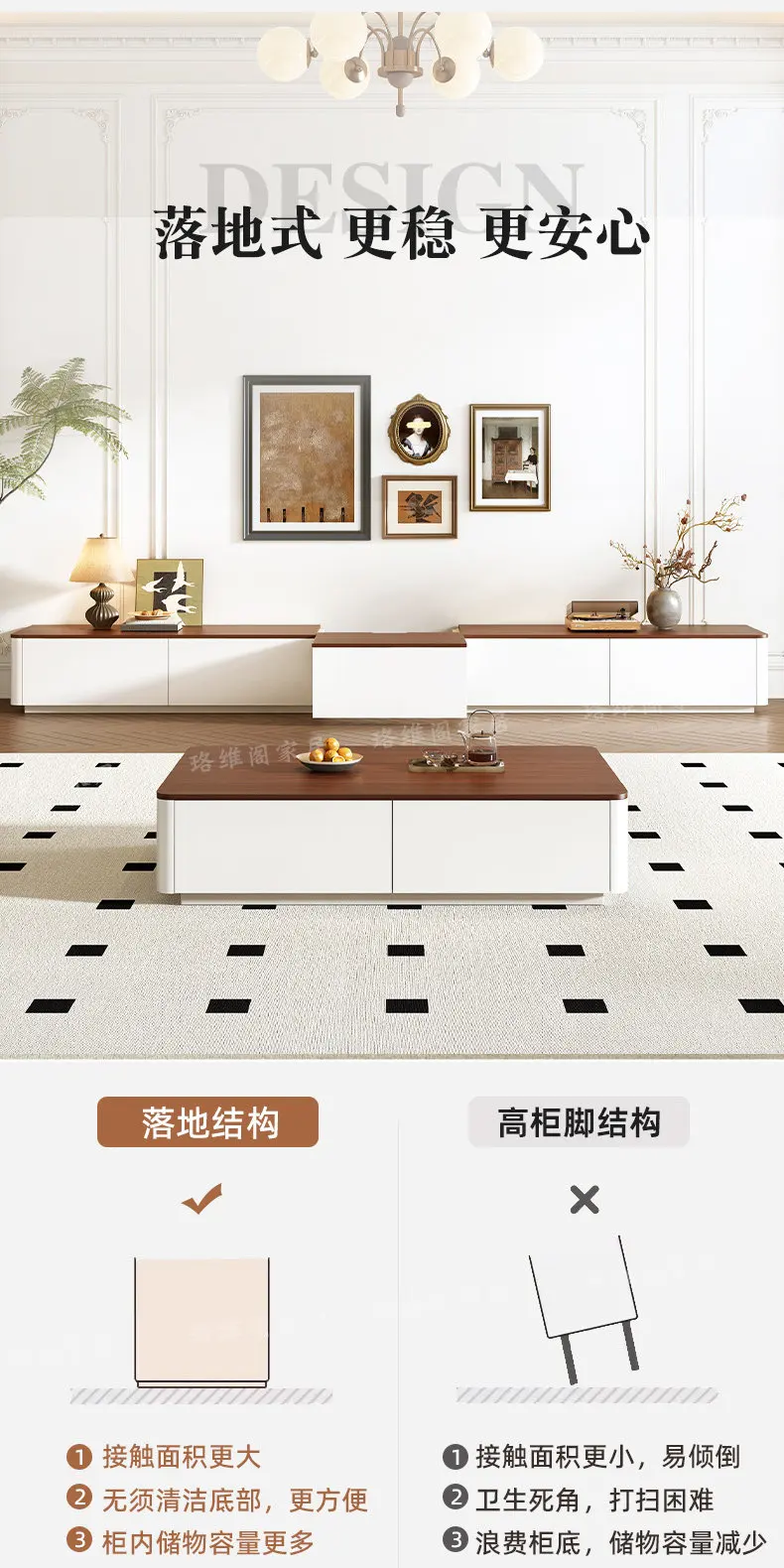 Modern Luxury Tv Stands Living Room Wood Universal Designer Organizer Storage Tv Table Drawers Muebles Para Tv Trendy Furniture
