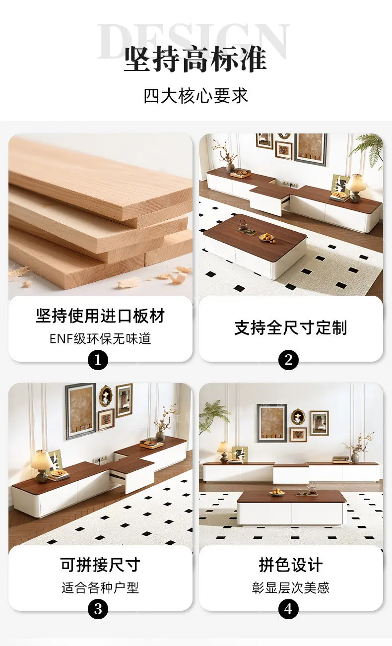 Modern Luxury Tv Stands Living Room Wood Universal Designer Organizer Storage Tv Table Drawers Muebles Para Tv Trendy Furniture