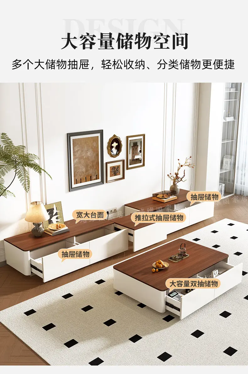 Modern Luxury Tv Stands Living Room Wood Universal Designer Organizer Storage Tv Table Drawers Muebles Para Tv Trendy Furniture
