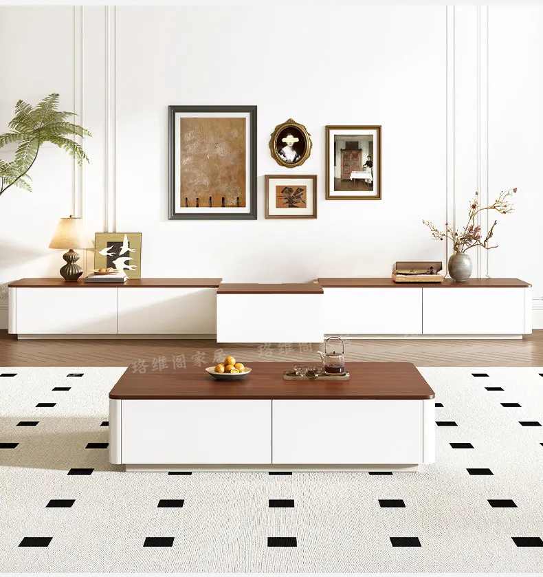 Modern Luxury Tv Stands Living Room Wood Universal Designer Organizer Storage Tv Table Drawers Muebles Para Tv Trendy Furniture