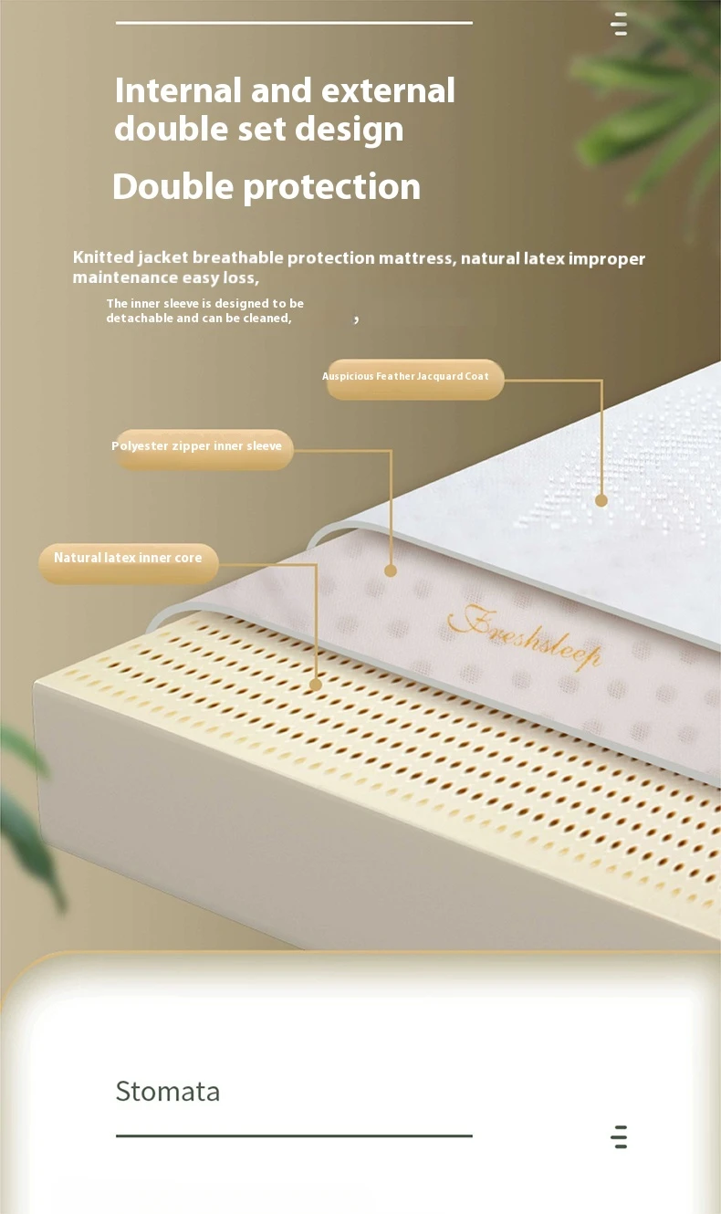 Natural Latex Double Mattresses King Size Molblly Foldable Latex Mattresses Twin Queen Folding Colchon Matrimonial Furniture