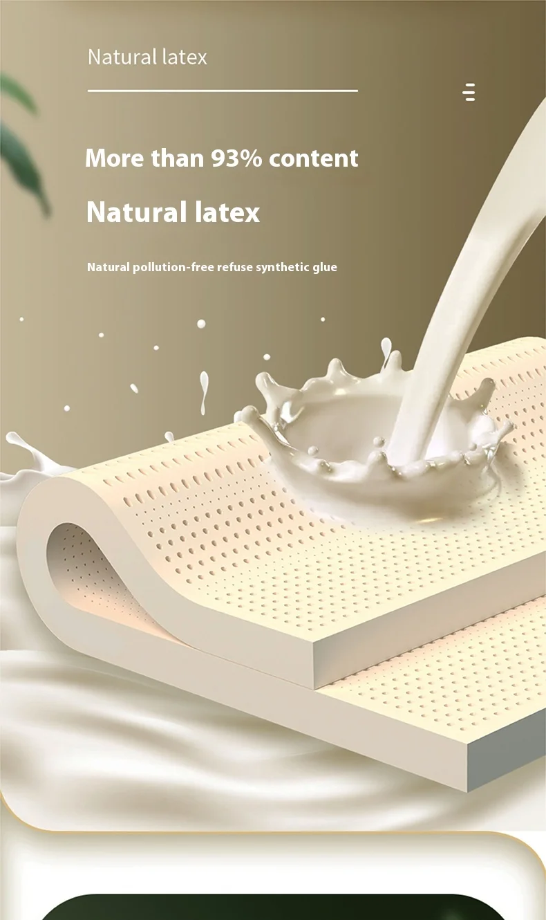 Natural Latex Double Mattresses King Size Molblly Foldable Latex Mattresses Twin Queen Folding Colchon Matrimonial Furniture