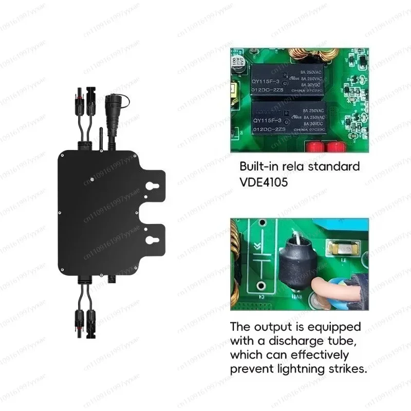 Household Balcony Solar Power GTB 800 Micro Inverter 800W Output IP65 Waterproof WiFi Smart Grid Connected Inverter