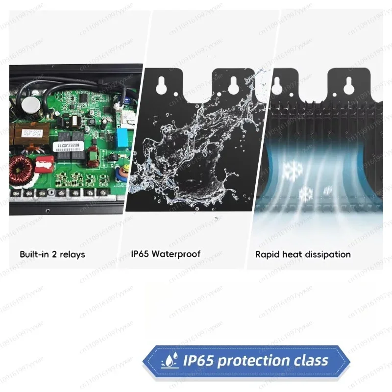 Household Balcony Solar Power GTB 800 Micro Inverter 800W Output IP65 Waterproof WiFi Smart Grid Connected Inverter