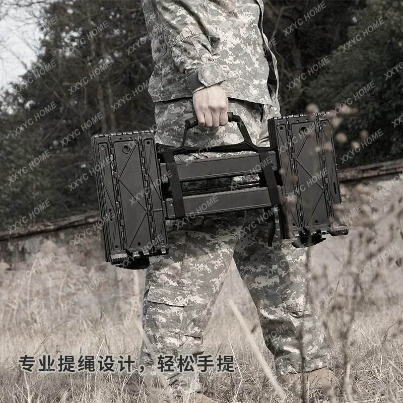 XXnewFast Folding Stair Multi-Function Easy to Carry Alloy Aluminum