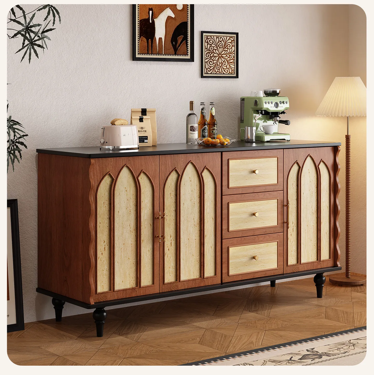 Storage Designer Wine Cabinet Living Room Restaurant Luxury Modern Wood Bar Cabinet Designer Vitrina Drinking Bar Furniture