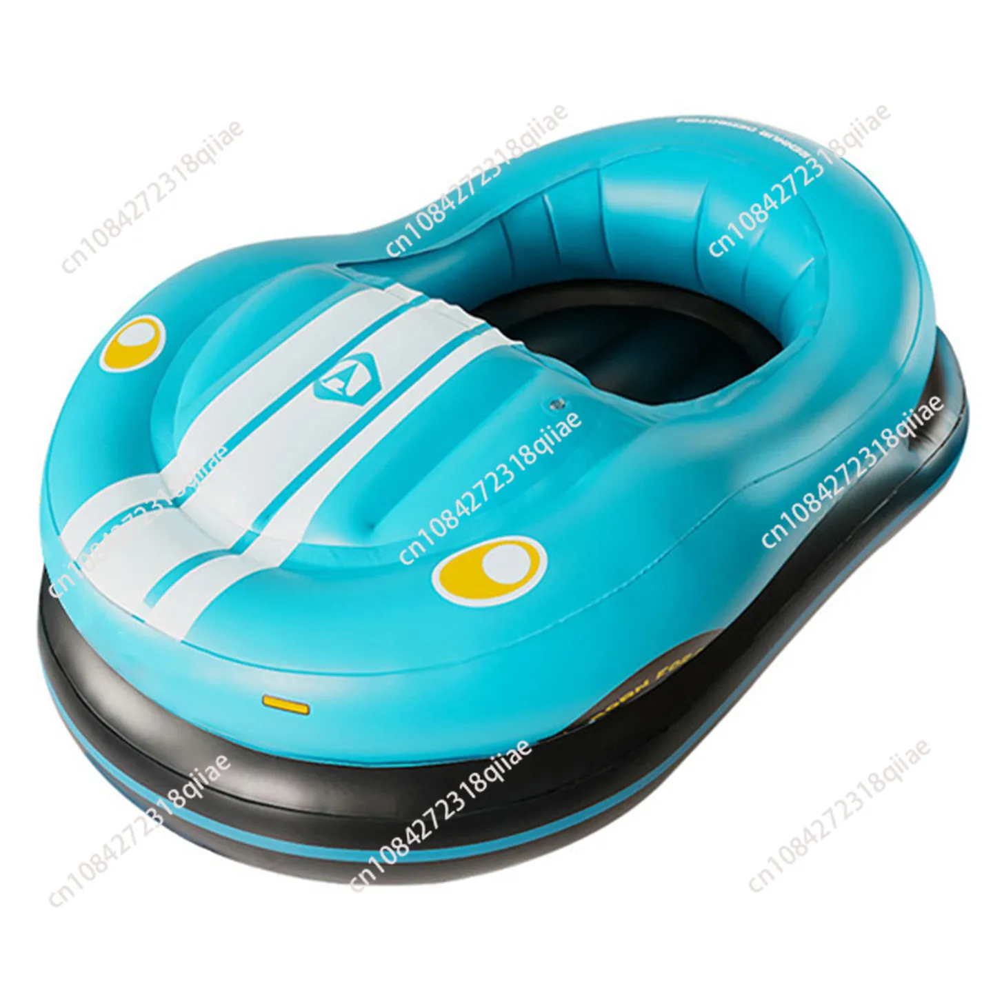 Electric inflatable bumper car floating row adult children water toys PVC cartoon seat swimming pool floating lounge chair