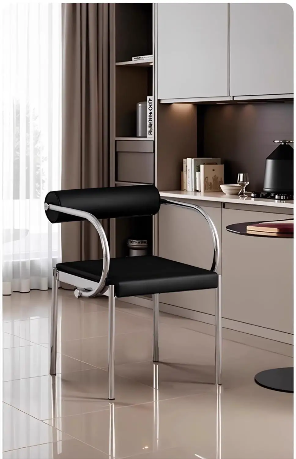 Designer Vintage Bauhaus Dining Chair Light Luxury High End Cafe Table Backrest Seat Retro Modern Comfort Decor Furniture