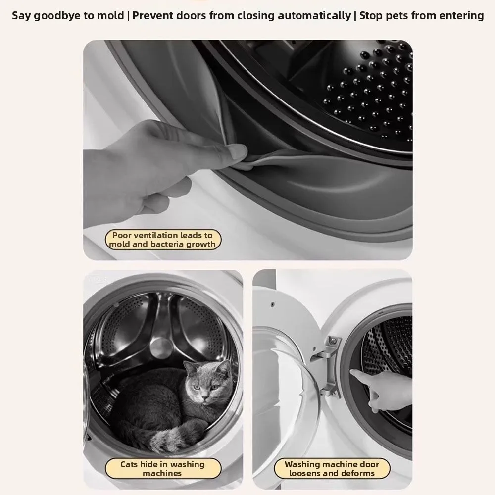 Magnetic Washer Door Prop-Stabilizer Ventilation and Mildew Prevention Ventilation Limiter Washer Door Prop-Stabilizers