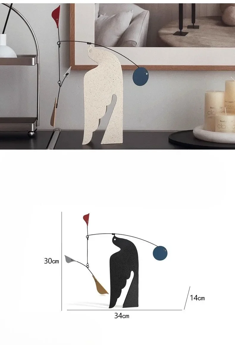 Bird Ornaments Modern Metal Ornament Miniature Elegant Creative Luxury Sculptures Aesthetic Table Accessories Home Decorations