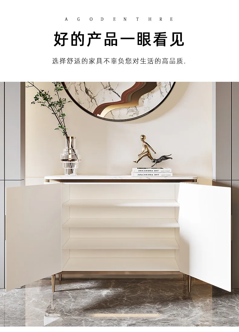 Home Light Luxury Shoe Cabinet Simple And Modern Entry Living Room Shoerack Storage Locker Cabinets Shoe Rack Shelf Furniture