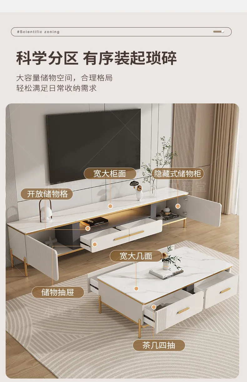 Coffee Display Tv Stands Center Filing Wood Organizer Storage Modern Nordic Tv Table Living Room Shelf Muebles Home Furniture