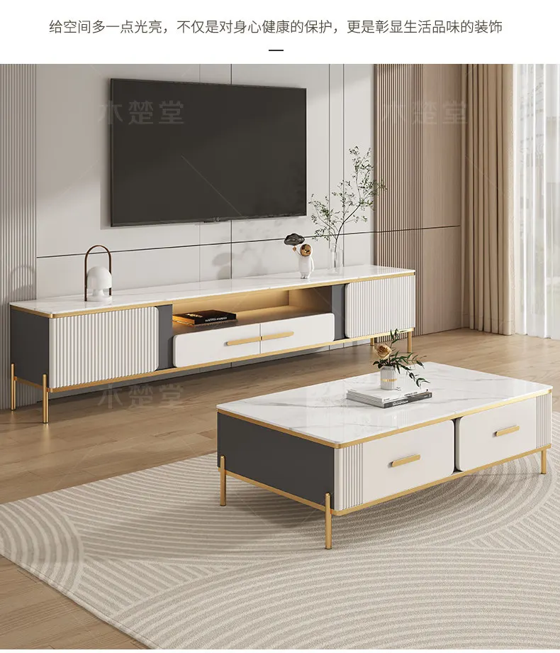Coffee Display Tv Stands Center Filing Wood Organizer Storage Modern Nordic Tv Table Living Room Shelf Muebles Home Furniture
