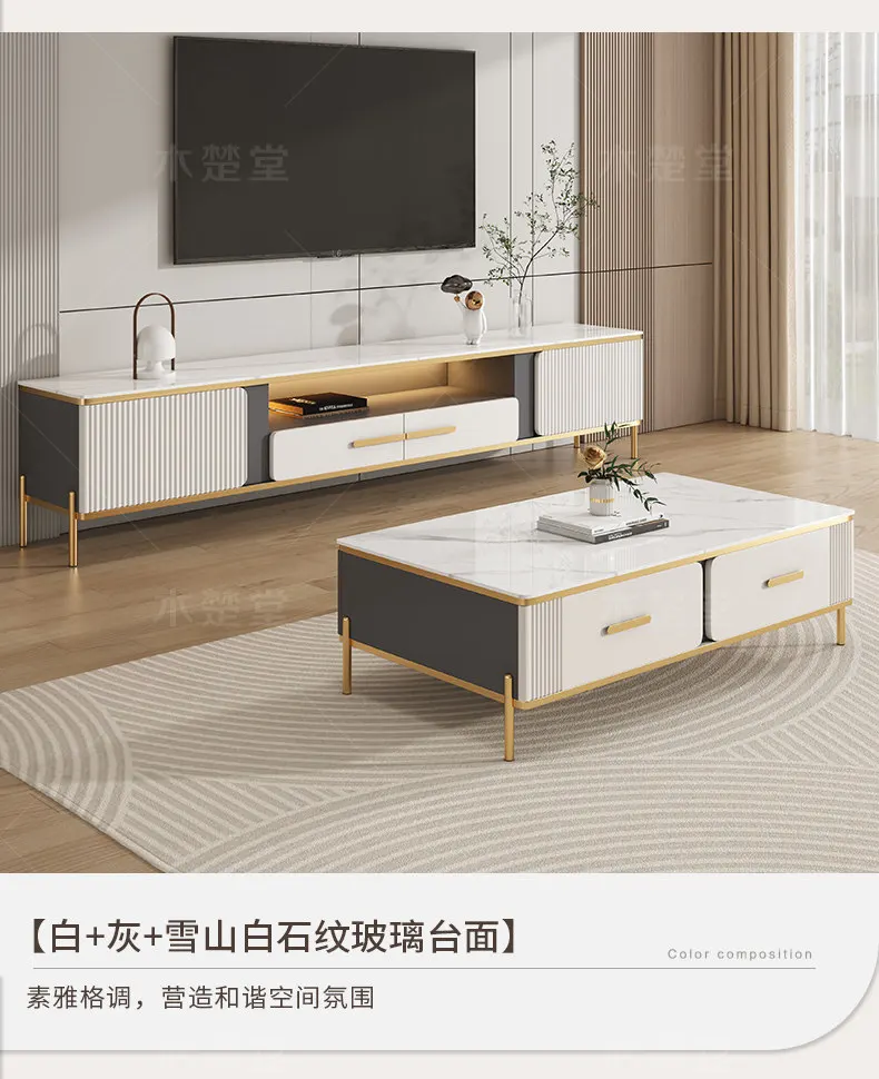 Coffee Display Tv Stands Center Filing Wood Organizer Storage Modern Nordic Tv Table Living Room Shelf Muebles Home Furniture