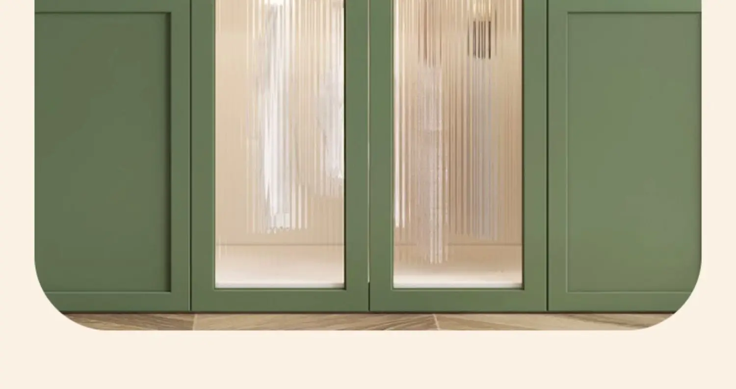 American Children Bedroom Wardrobe Green French Cream European Storage Open Closet Cabinets Clothes 2025 Armario Furniture
